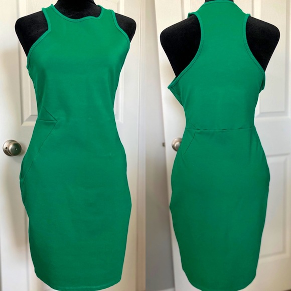 H&M Dresses & Skirts - Green Bodycon Racerback Dress